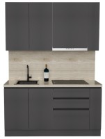 Кухонный гарнитур MDF Lux Gola 1600 SM Storm Grey
