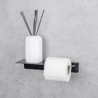 Держатель туалетной бумаги Daske Line Base Right Adh Black фото №3 — интернет-магазин Desire.md