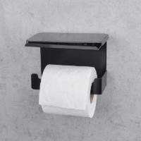 Держатель туалетной бумаги Daske Bliss 2 Left Adh Black фото №3 — интернет-магазин Desire.md