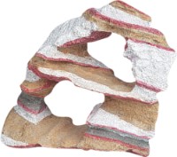 Decor pentru acvarii și terarii Flamingo Rainbow Rock 2 Holes 401429