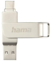 USB Flash Drive Hama C-Rotate Pro Silver 128Gb (182491)
