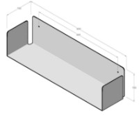 Навесная полка Daske Tbook 600 White фото №3 — интернет-магазин Desire.md