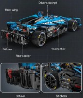 Конструктор CaDa Formel Rennwagen (C64004W) фото №6 — интернет-магазин Desire.md