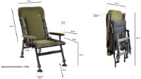 Scaun pliant pentru pescuit Cuzo Enzo Green/Camo imaginea #3 — magazin online Desire.md