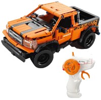 Constructor cu telecomanda Pingao Ford Raptor Orange 433pcs