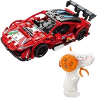 Constructor cu telecomanda Pingao Ferrari Red 440pcs