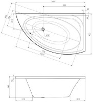 Cadă de baie Imprese Blatna BLATNA150R imaginea #2 — magazin online Desire.md