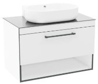 Шкаф с умывальником Imprese Black Edge f32119W фото №1 — интернет-магазин Desire.md