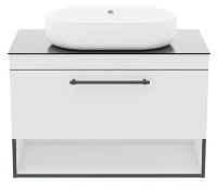 Шкаф с умывальником Imprese Black Edge f32119W фото №3 — интернет-магазин Desire.md