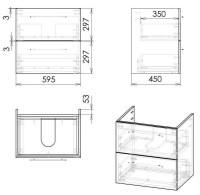 Dulap cu lavoar Imprese Valtice f3202W imaginea #3 — magazin online Desire.md