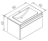Шкаф с умывальником VOLLE Classic Neo (1943.328007) фото №4 — интернет-магазин Desire.md