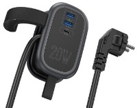 Сетевой фильтр Hoco NS7 Sharp 1 Black фото №3 — интернет-магазин Desire.md