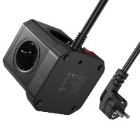 Сетевой фильтр Hoco NS8 Sharp 5 Black фото №2 — интернет-магазин Desire.md