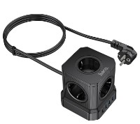 Сетевой фильтр Hoco NS8 Sharp 5 Black фото №3 — интернет-магазин Desire.md