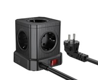 Сетевой фильтр Hoco NS8 Sharp 5 Black фото №4 — интернет-магазин Desire.md