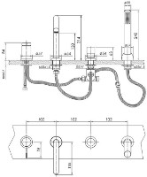 Смеситель для ванны Imprese Brenta ZMK071901050 фото №2 — интернет-магазин Desire.md