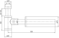 Сифон для раковины Imprese Brenta ZMK071901600 фото №2 — интернет-магазин Desire.md