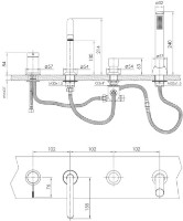 Смеситель для ванны Imprese Brenta ZMK081906050 фото №2 — интернет-магазин Desire.md
