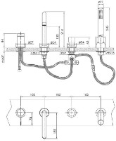 Смеситель для ванны Imprese Brenta ZMK091908050 фото №2 — интернет-магазин Desire.md
