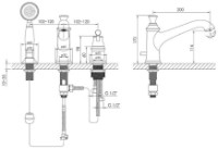 Смеситель для ванны Imprese Podzima Ledove ZMK01170105 фото №2 — интернет-магазин Desire.md
