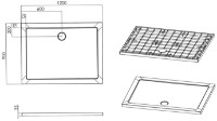 Душевой поддон Imprese ShowerPad SPS-1290 фото №2 — интернет-магазин Desire.md