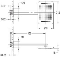Душевой набор Imprese Smart Click ZMK101901101 фото №2 — интернет-магазин Desire.md
