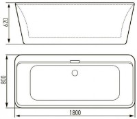 Cadă de baie VOLLE 12-22-110black imaginea #2 — magazin online Desire.md