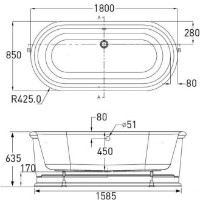 Cadă de baie VOLLE 12-22-807 imaginea #2 — magazin online Desire.md