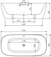Cadă de baie VOLLE 12-22-808M imaginea #2 — magazin online Desire.md