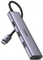 Разветвитель Ugreen 4in1 Type-C Hub Silver (20841)