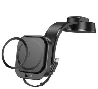 Suport auto Hoco HW24 Might Black imaginea #2 — magazin online Desire.md