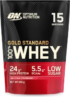 Proteină Optimum Nutrition Gold Standard 100% Whey Delicious Strawberry 450g imaginea #1 — magazin online Desire.md