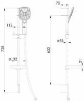 Set pentru duș VOLLE Cascada B55 (1586.170604) imaginea #2 — magazin online Desire.md
