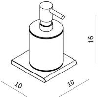 Дозатор жидкого мыла VOLLE Fiesta (15-77-312) фото №2 — интернет-магазин Desire.md