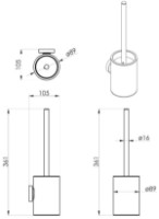 Ершик для унитаза VOLLE Ronda (2535.050201) фото №2 — интернет-магазин Desire.md