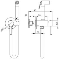 Duș igienic VOLLE Sistema H35 (1590.160321) imaginea #2 — magazin online Desire.md