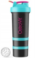 Шейкер для спортивного питания Ostrovit Shaker Premium 450ml Miami Blue/Black