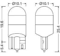 Lampa auto Osram Cool White W5W (2845DWP-02B) imaginea #3 — magazin online Desire.md