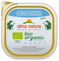 Hrană umedă pentru câini Almo Nature Bio Organic Puppy Chicken & Milk 300g