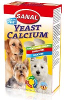 Пищевая добавка Sanal Dog Yeast-Calcium 100g