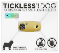 Ультразвуковой отпугиватель блох и клещей Tickless Mini Dog M01GO Gold