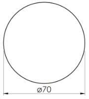 Зеркало для ванной VOLLE Luna Ronda (1648.50077700) фото №2 — интернет-магазин Desire.md
