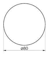 Oglindă baie VOLLE Luna Ronda (1648.50078800) imaginea #2 — magazin online Desire.md