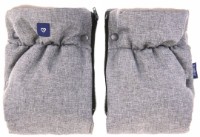 Муфта-рукавички на детскую коляску Womar Zaffiro Beige Wool Premium Light Grey