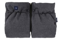 Муфта-рукавички на детскую коляску Womar Zaffiro Beige Wool Premium Melange Graphite