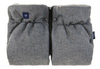 Муфта-рукавички на детскую коляску Womar Zaffiro Grey Wool Premium Melange Grey