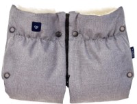 Муфта-рукавички на детскую коляску Womar Zaffiro Wool Melange Light Grey