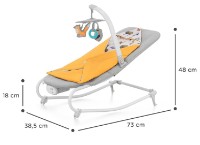 Детский шезлонг Kinderkraft Felio 2 Forest Yellow (KBFELI20YEL0000) фото №10 — интернет-магазин Desire.md