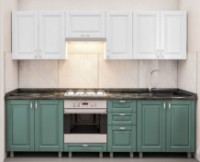 Кухонный гарнитур Bafimob Iulia Classic 2.6m Light Green/White Mat фото №1 — интернет-магазин Desire.md