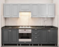 Кухонный гарнитур Bafimob Iulia Classic 2.6m Light Grey/Grey Mat фото №1 — интернет-магазин Desire.md